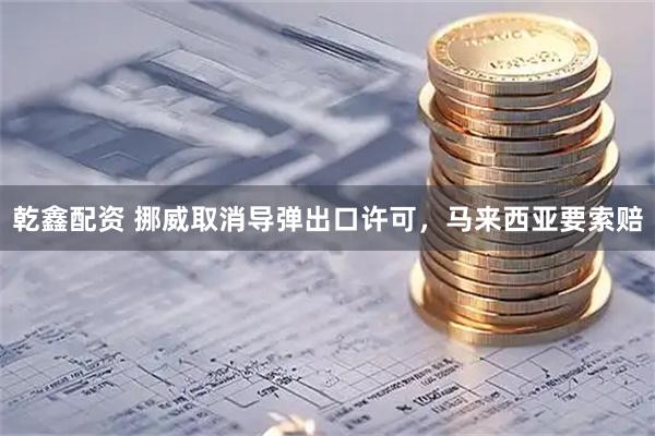 乾鑫配资 挪威取消导弹出口许可，马来西亚要索赔